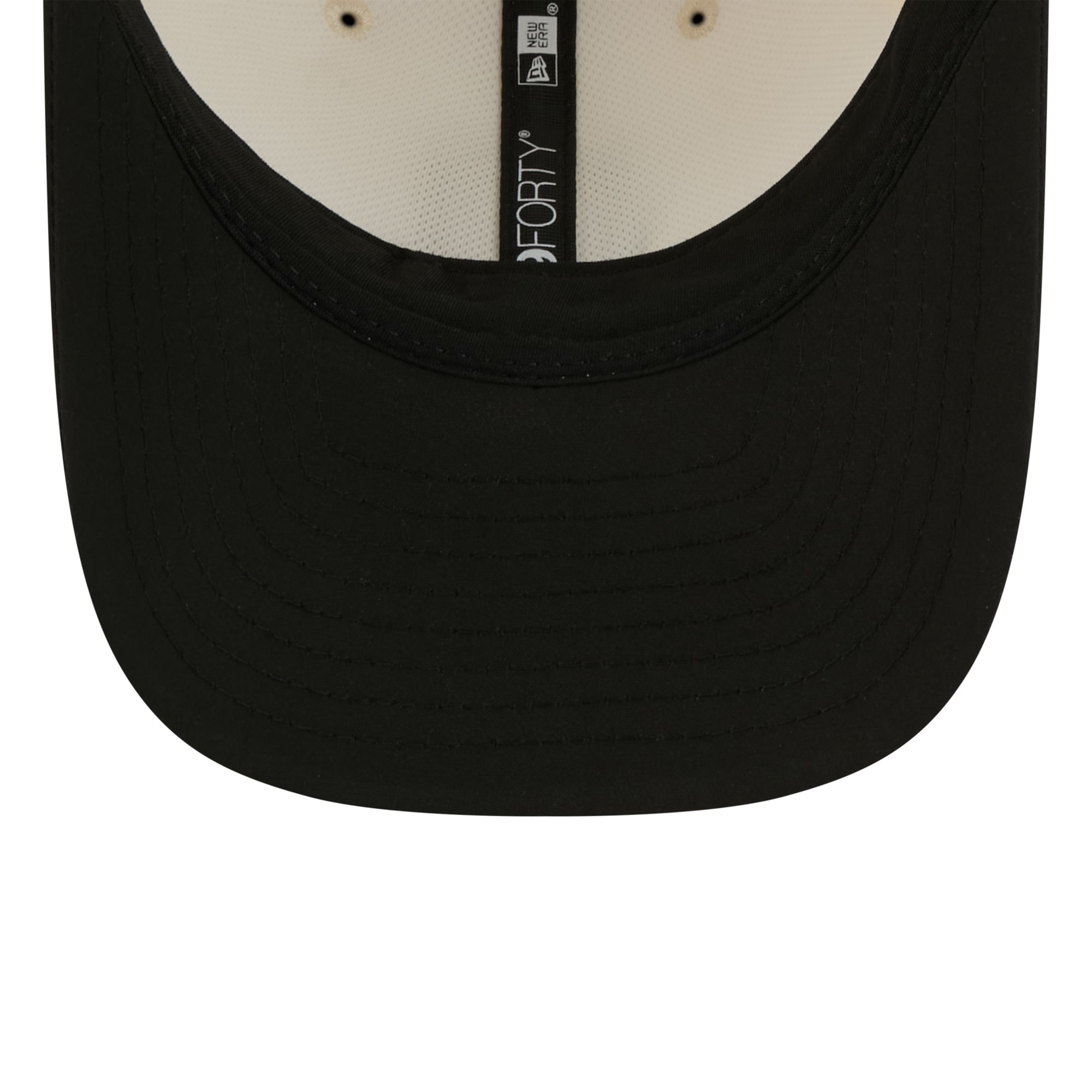 Youth New Era Cream/Black Las Vegas Raiders 2026 Training Camp 9FORTY M-Crown Adjustable Hat