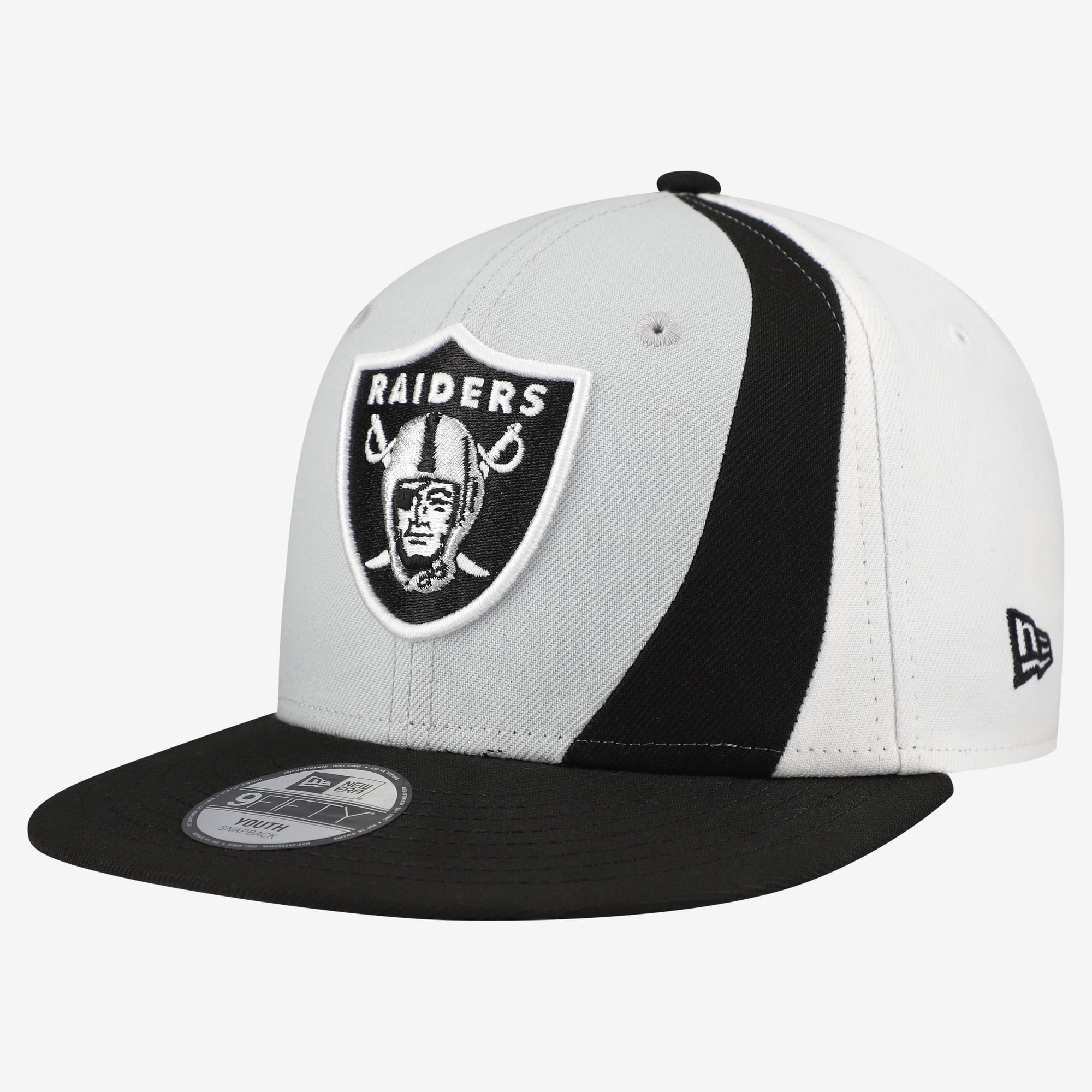 Casquette snapback New Era argentée Las Vegas Raiders Shock 9FIFTY pour jeunes