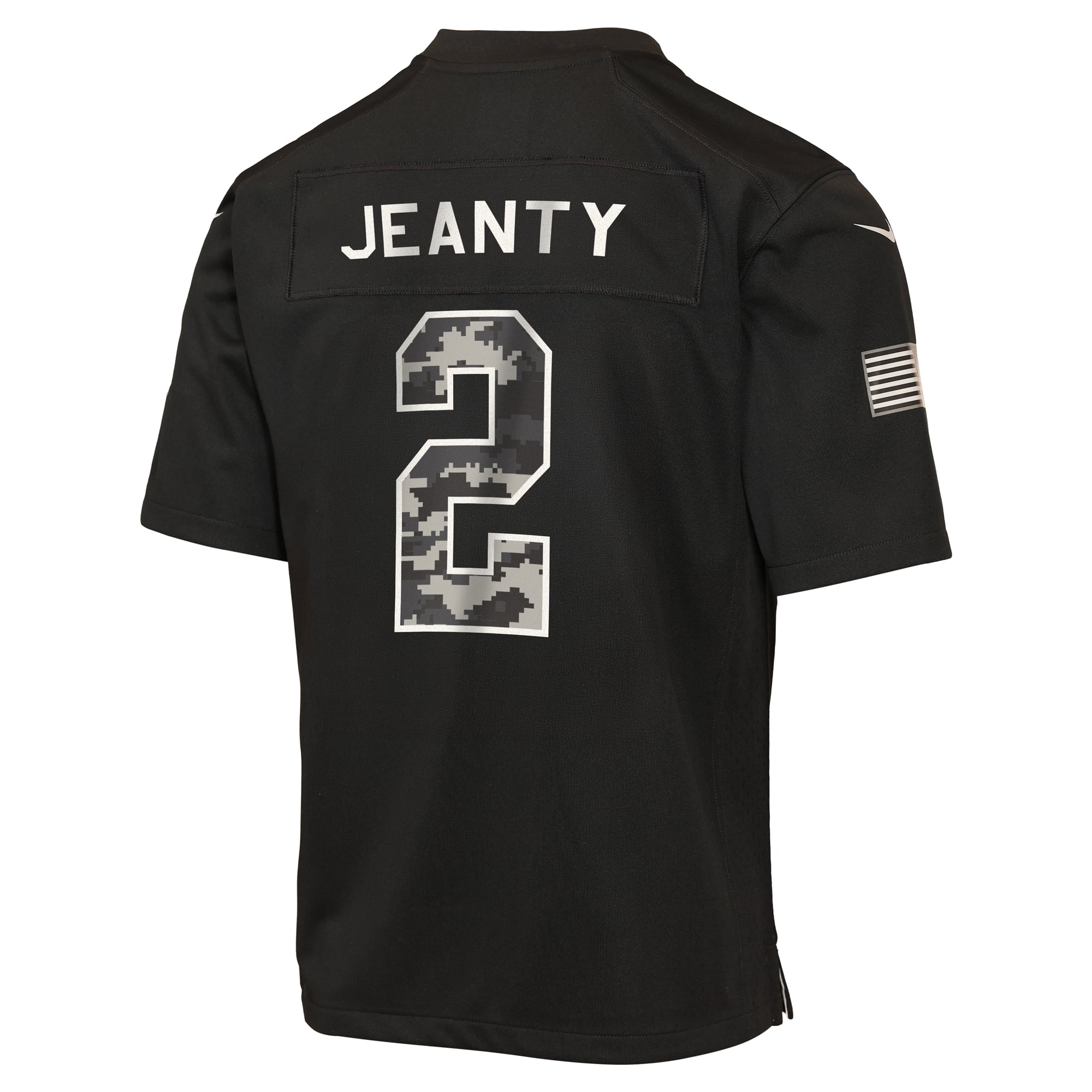 Maillot Nike Ashton Jeanty noir pour enfant, Las Vegas Raiders, match Salute to Service 2026