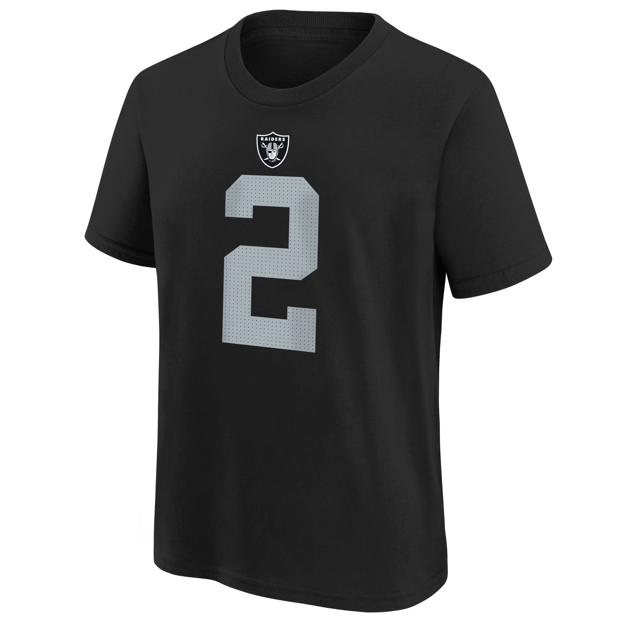Maillot de match Nike Ashton Jeanty noir pour enfant, équipe des Raiders Las Vegas