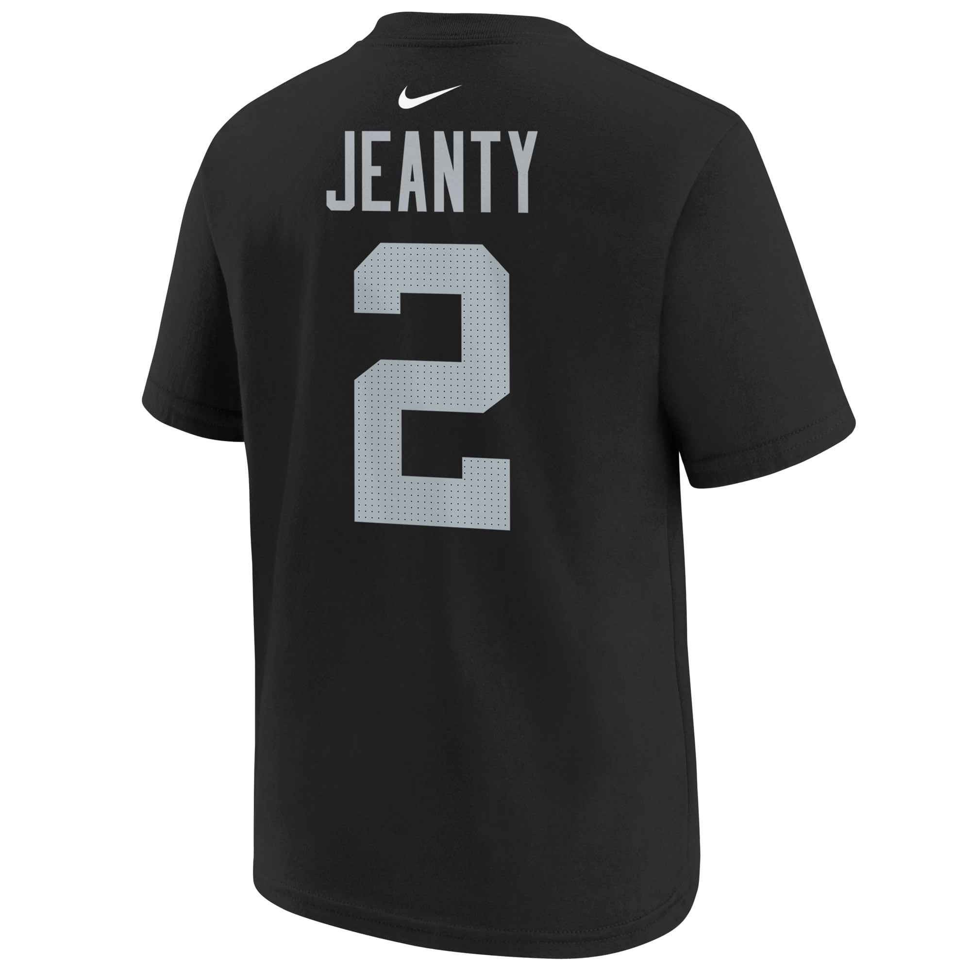 Maillot de match Nike Ashton Jeanty noir pour enfant, équipe des Raiders Las Vegas