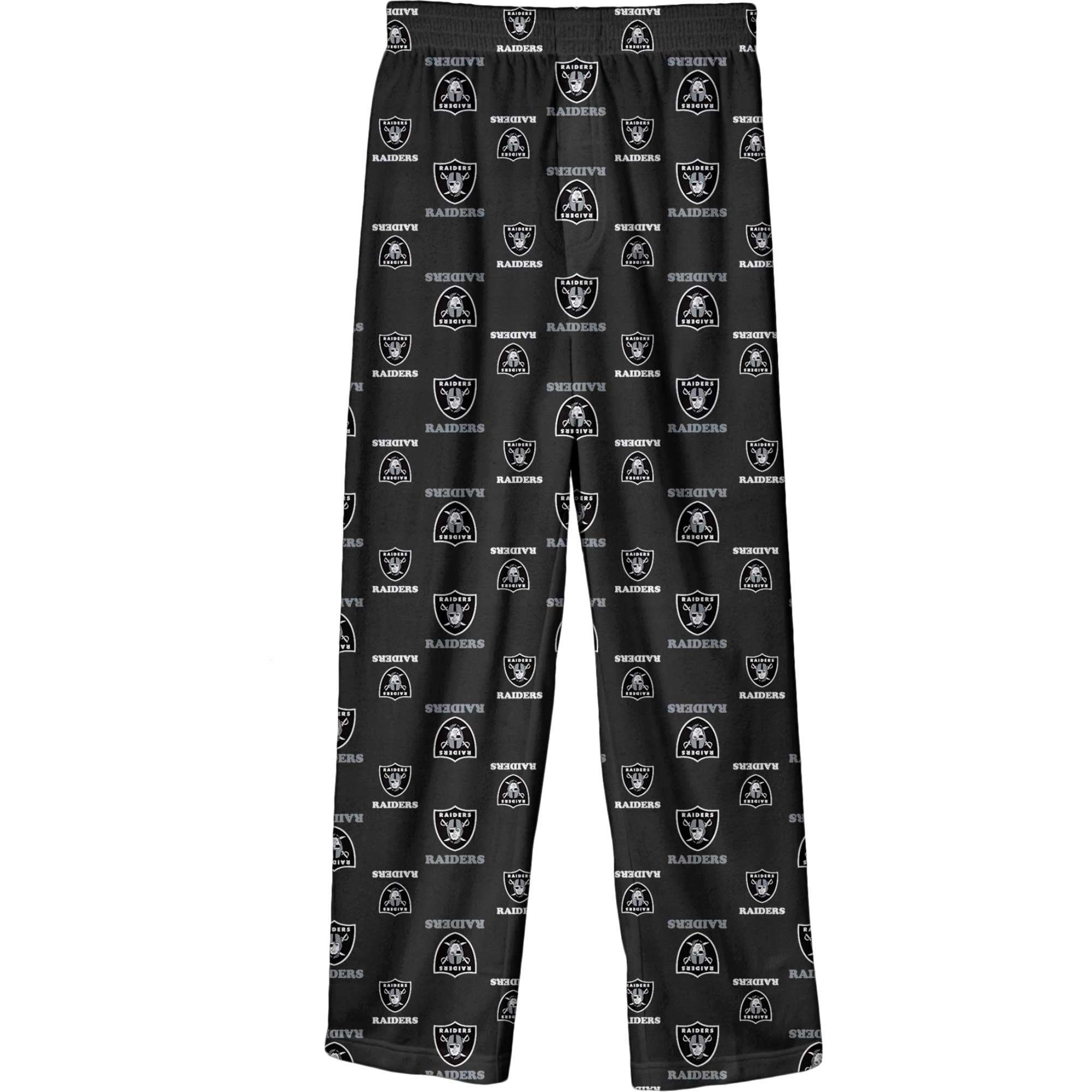 Youth Outerstuff Black Las Vegas Raiders Printed Pajama Pants