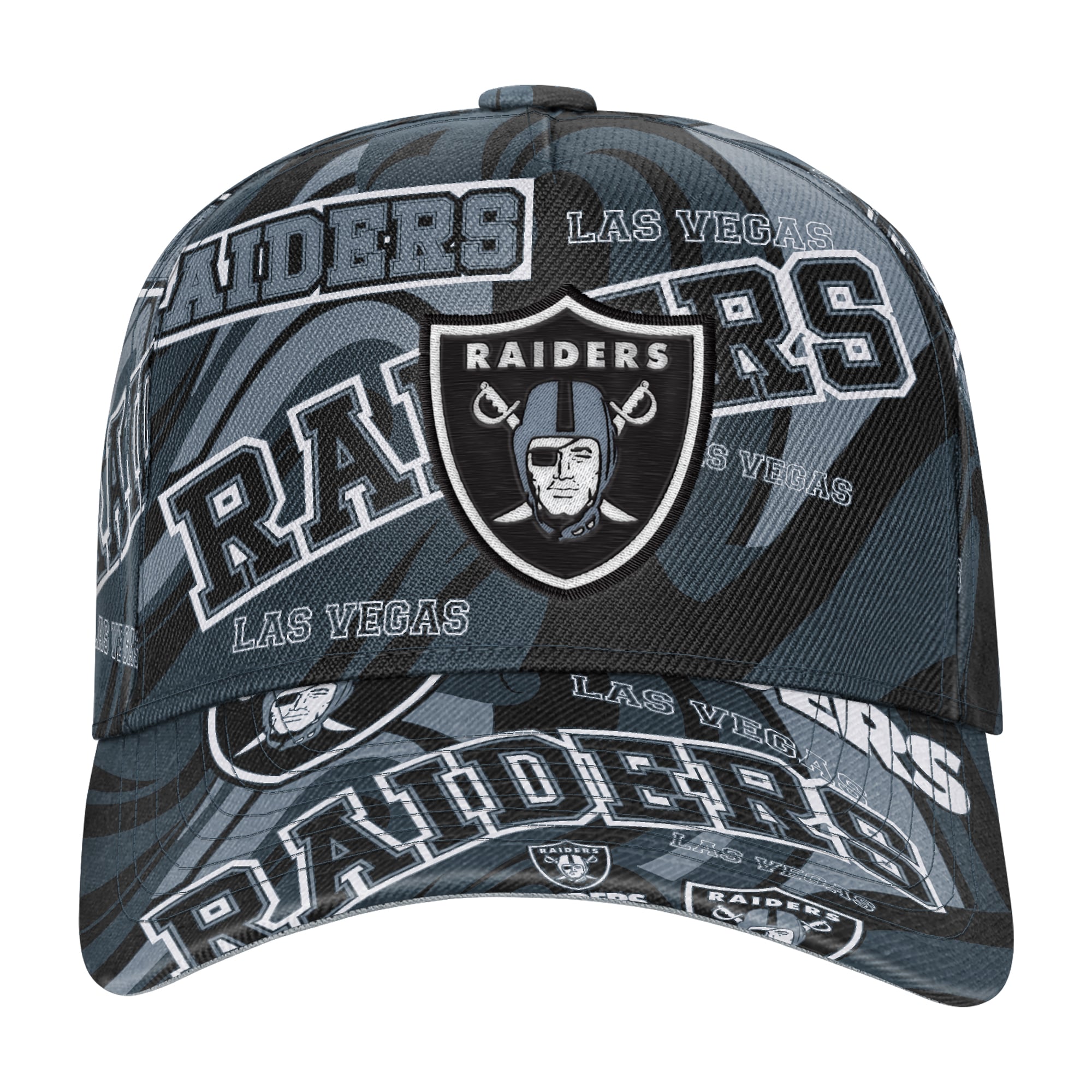 Youth Outerstuff Black Las Vegas Raiders Shift Adjustable Hat