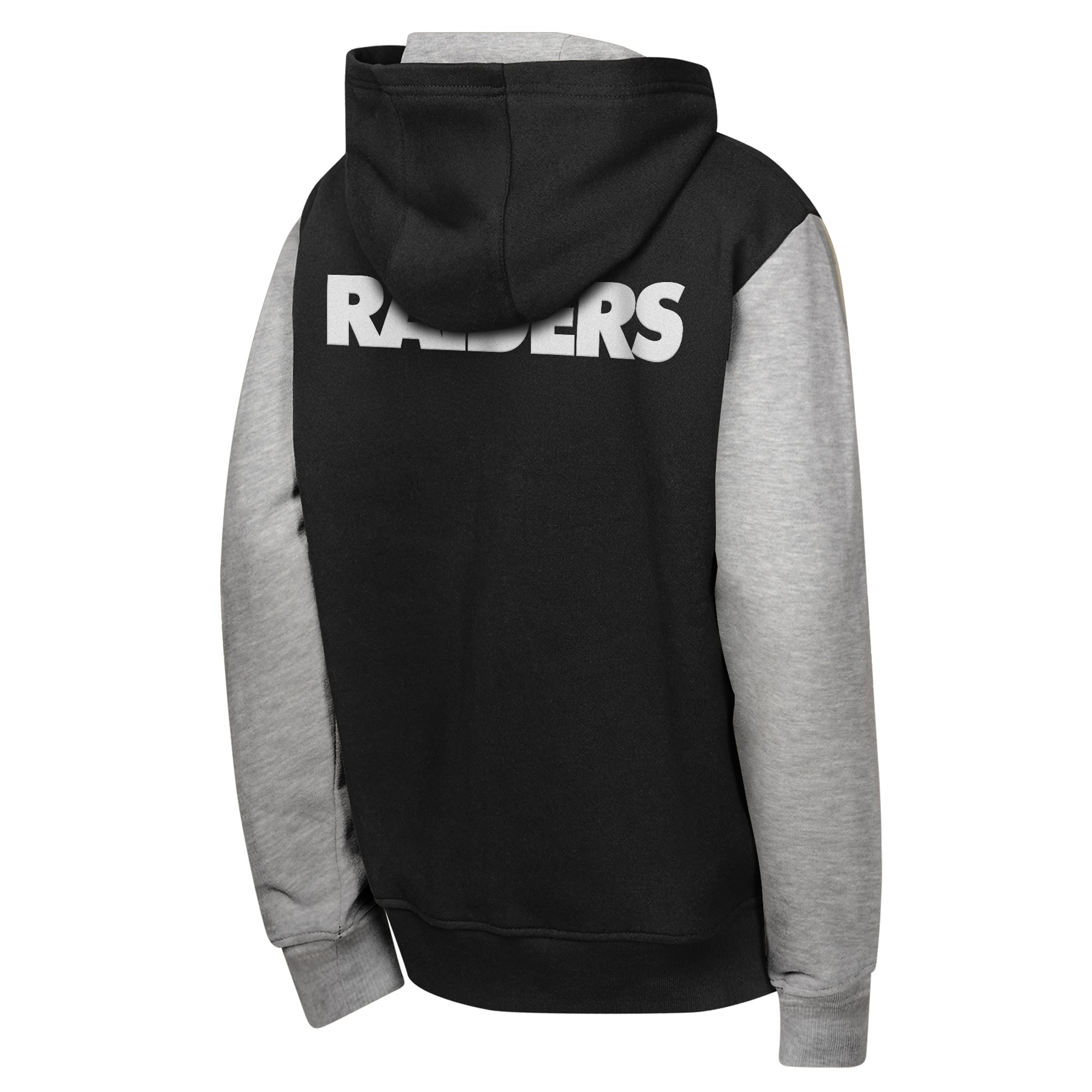 Sweat à capuche zippé Youth Outerstuff noir Las Vegas Raiders Stadium Colorblock