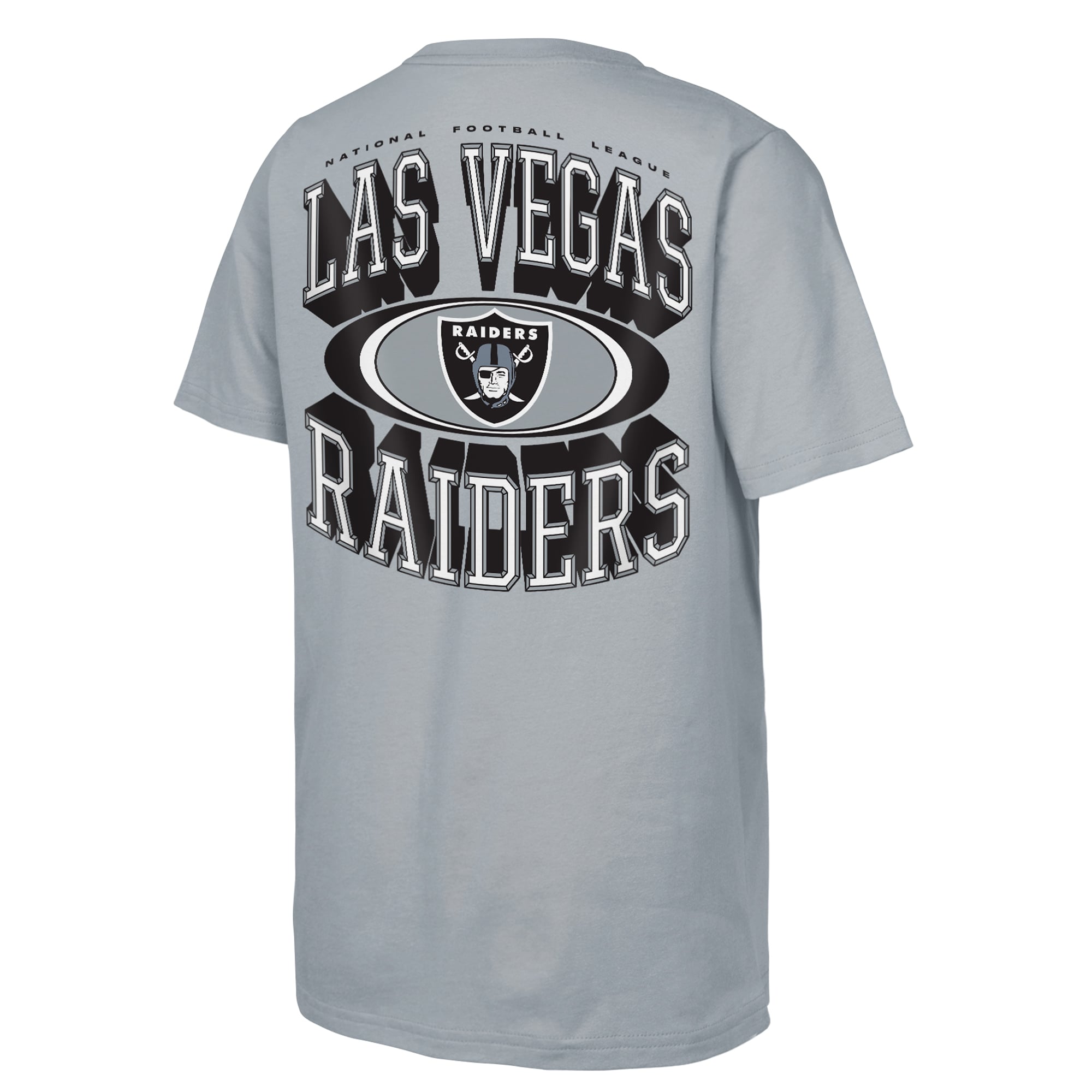 T-shirt Outerstuff argenté pour jeunes, esprit de victoire des Las Vegas Raiders