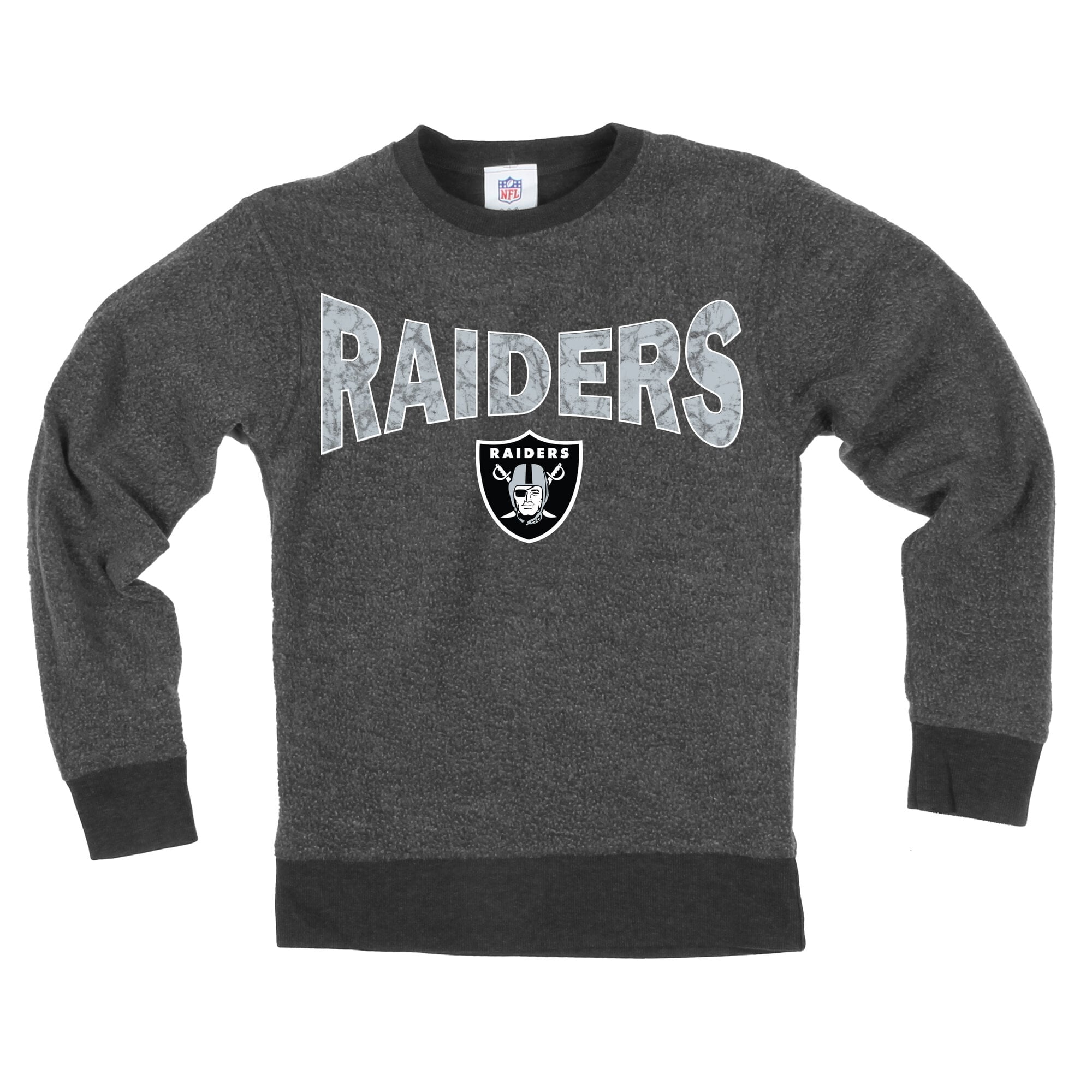 Sweat-shirt réversible en polaire noir Wes & Willy Las Vegas Raiders pour jeunes