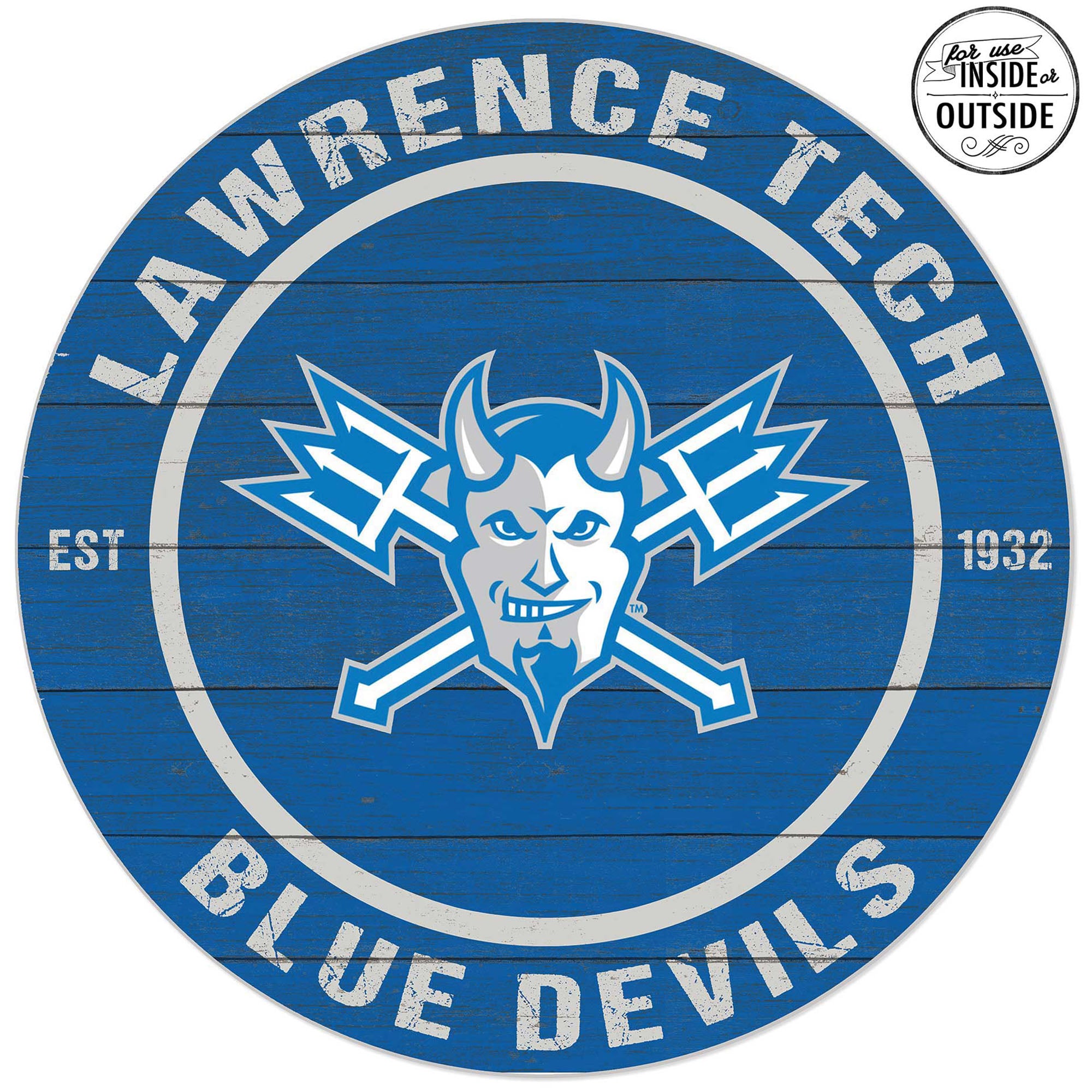 Lawrence Sign Lawrence Technological University Blue Devils 20'' x 20'' Indoor ...