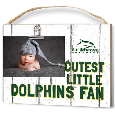 Le Moyne Dolphins 8'' x 10'' Cutest Little Weathered Logo Clip Photo Frame