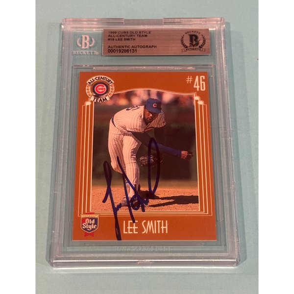 Lee Smith Autographed Autographed Cards, Signed Lee Smith 