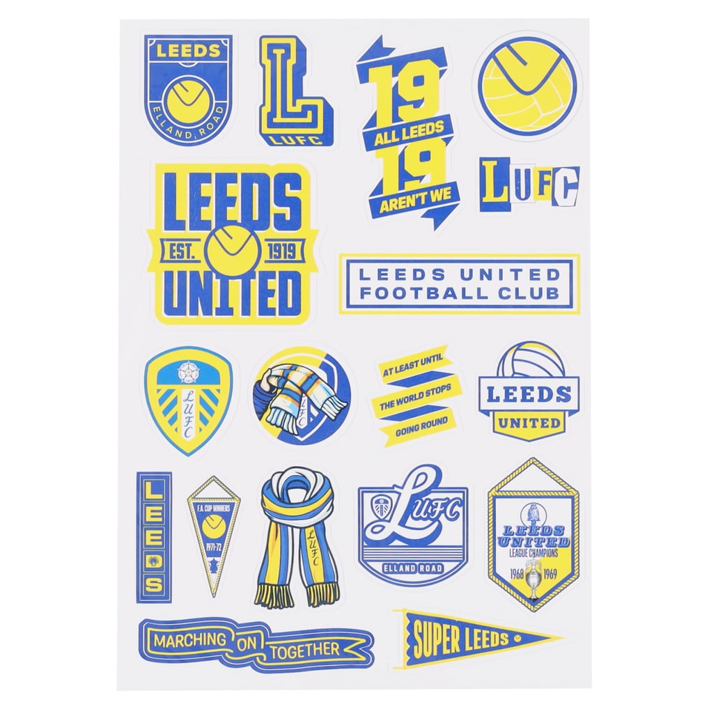 Leeds United A4 Sticker Set