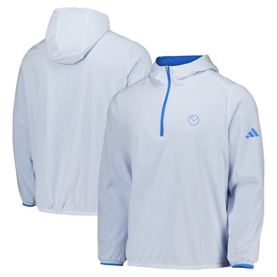 Leeds United adidas Golf Ultimate365 Anorak Jacket - Light Blue