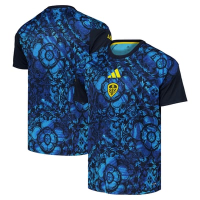 Leeds United adidas Pre Match Jersey - Blue - Kids