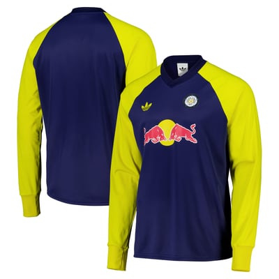 Leeds United adidas Pre Match Warm Top - Navy