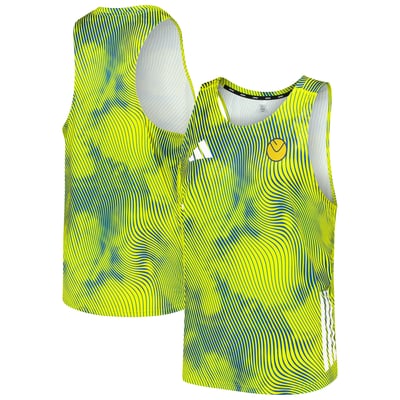 Leeds United adidas Running Singlet - Yellow