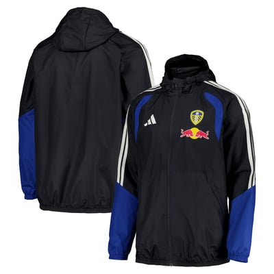 Leeds United adidas Training All Weather Jacket - Dark Grey