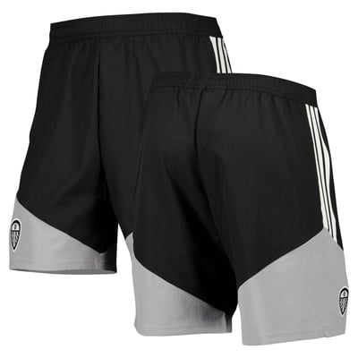 Leeds United adidas Training Downtime Shorts - Black