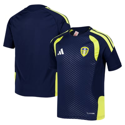 Leeds United adidas Training Jersey - Navy - Kids