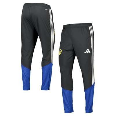 Leeds United adidas Training Pants - Dark Grey