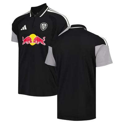 Leeds United adidas Training Polo - Black