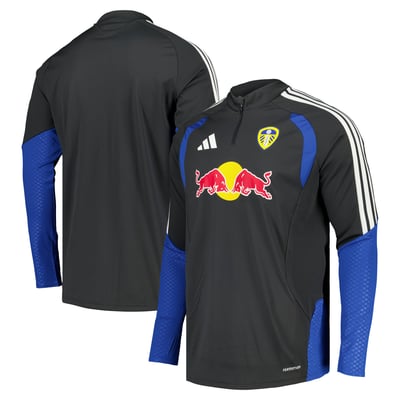 Leeds United adidas Training Top - Dark Grey