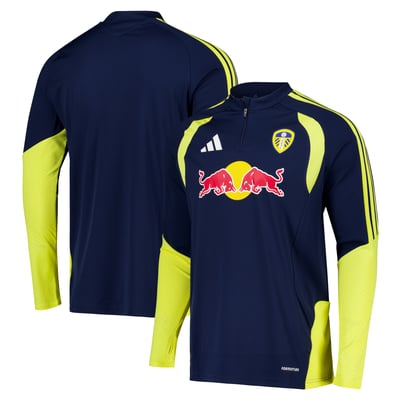 Leeds United adidas Training Top - Navy