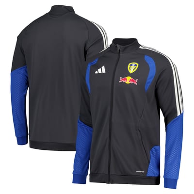 Leeds United adidas Training Track Jacket - Dark Grey