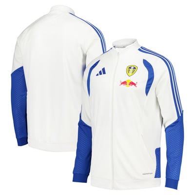 Leeds United adidas Training Track Jacket - White