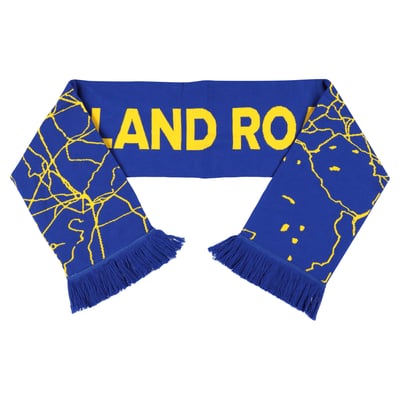 Leeds United Elland Road Map Scarf - Blue - Unisex