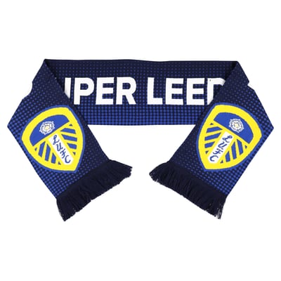 Leeds United Super Leeds Scarf - Navy - Unisex