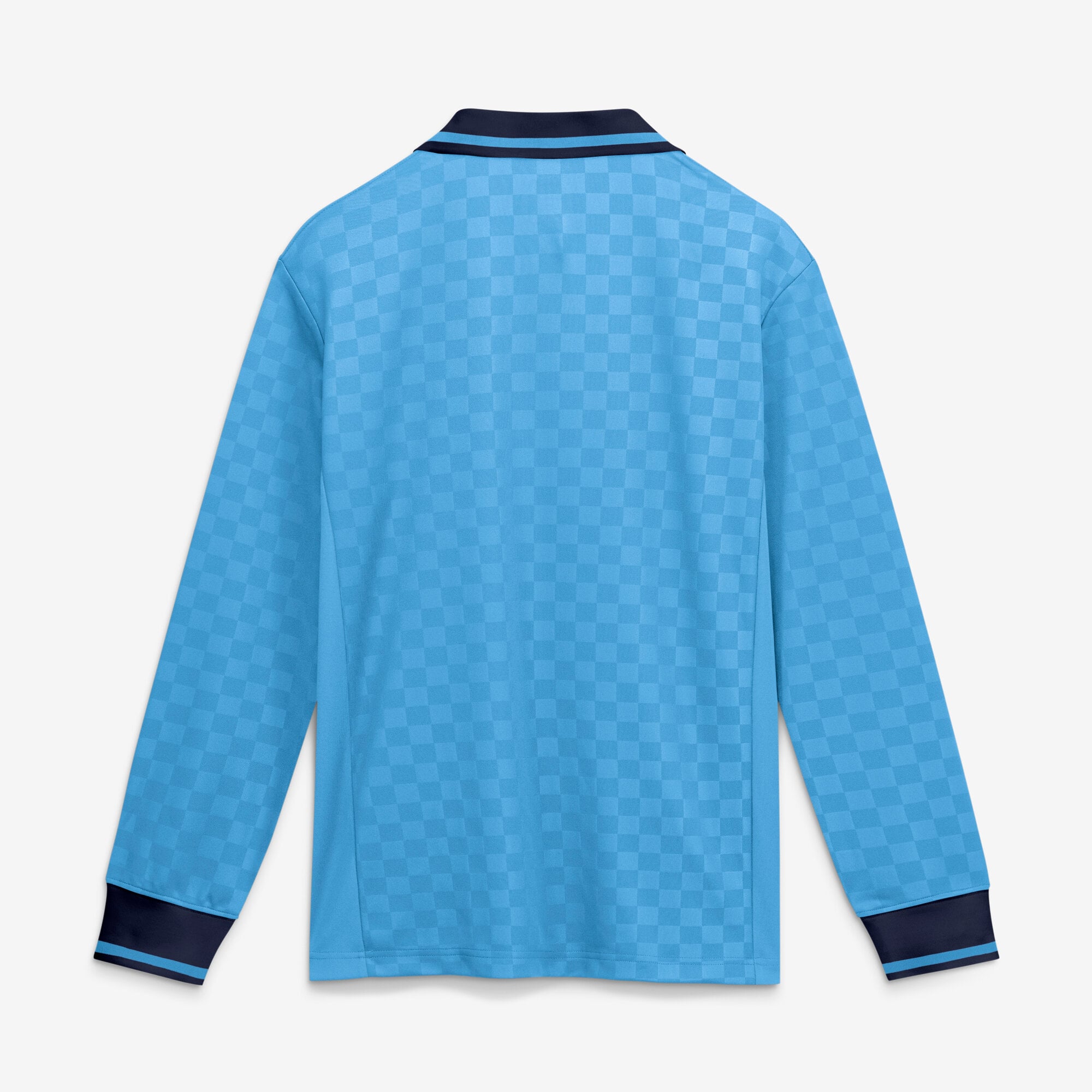 Men's Fanatics Light Blue Leeds United Oversized Long Sleeve Polo Jersey