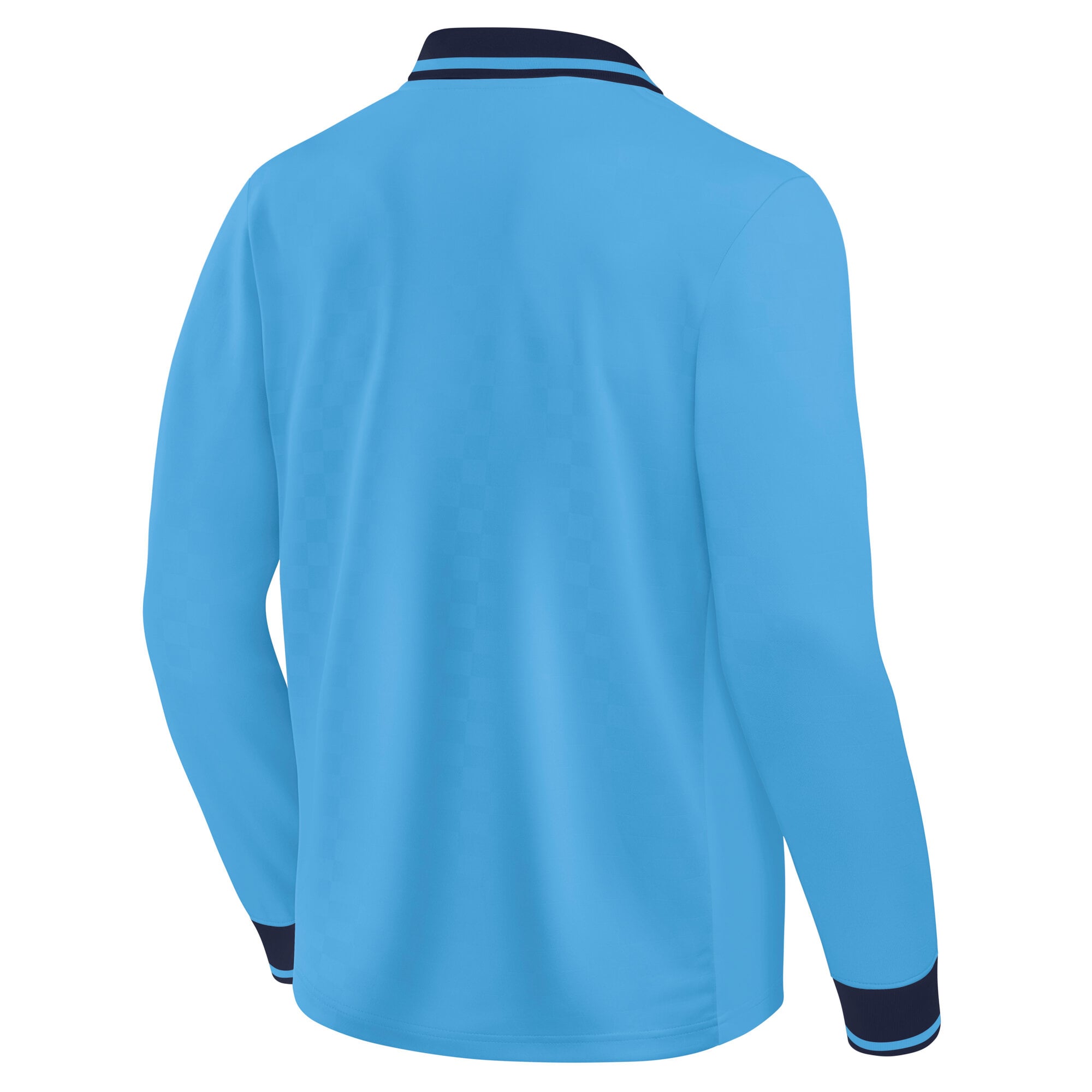 Men's Fanatics Light Blue Leeds United Oversized Long Sleeve Polo Jersey