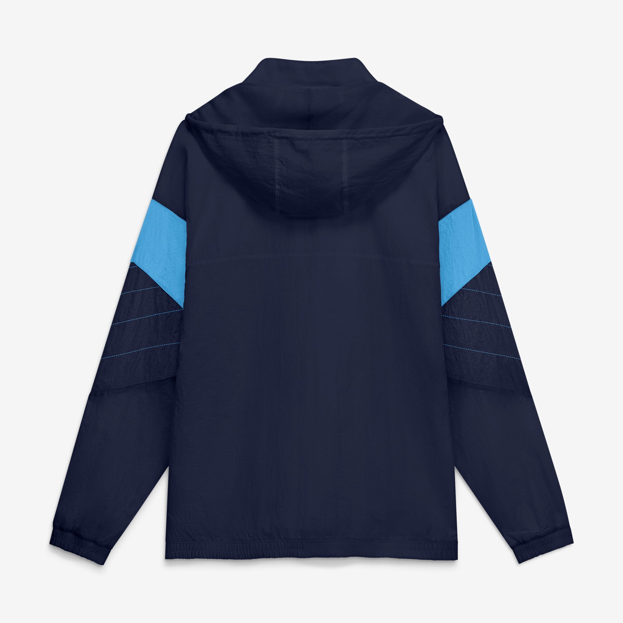 Veste de survêtement à capuche et fermeture éclair quart tour Fanatics bleu marine Leeds United pour homme
