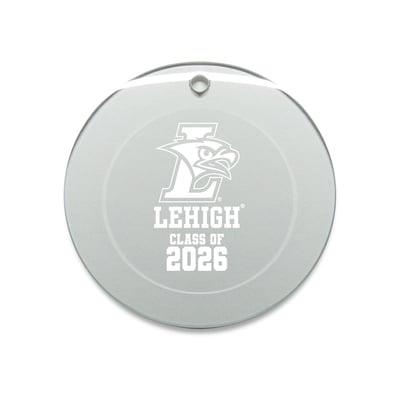Lehigh Mountain Hawks Jardine 3.25" Class of 2026 Round Glass Ornament
