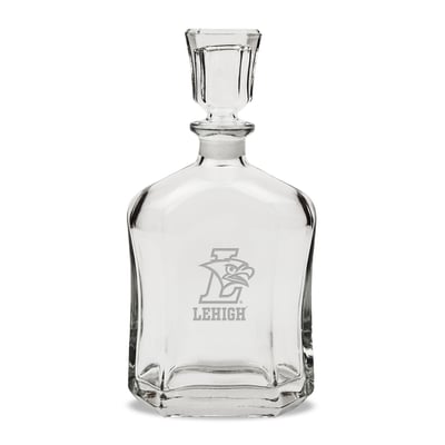 Lehigh Mountain Hawks 23.75oz. Crystal Whisky Decanter