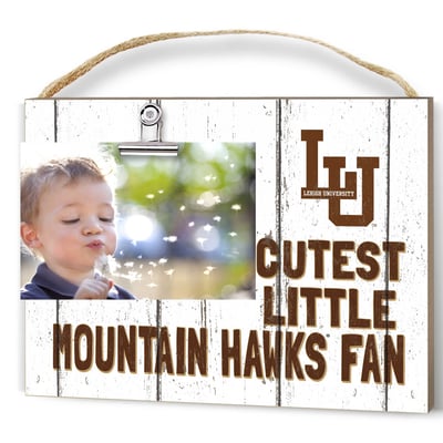 Lehigh Mountain Hawks 8'' x 10'' Cutest Little Weathered Logo Clip Photo Frame - White