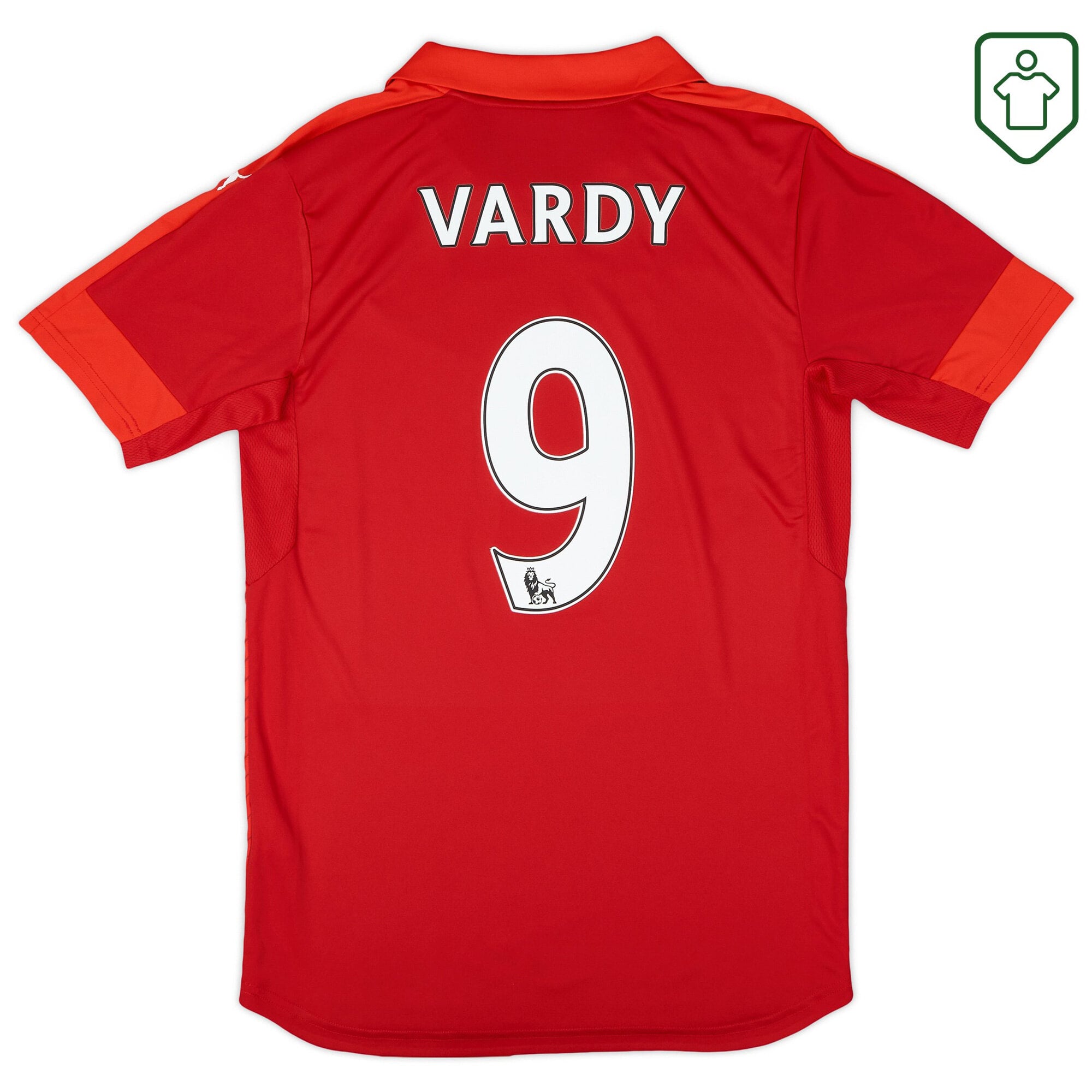 Leicester City Puma Away Shirt Vardy #9 2016-17 - Excellent - 8/10