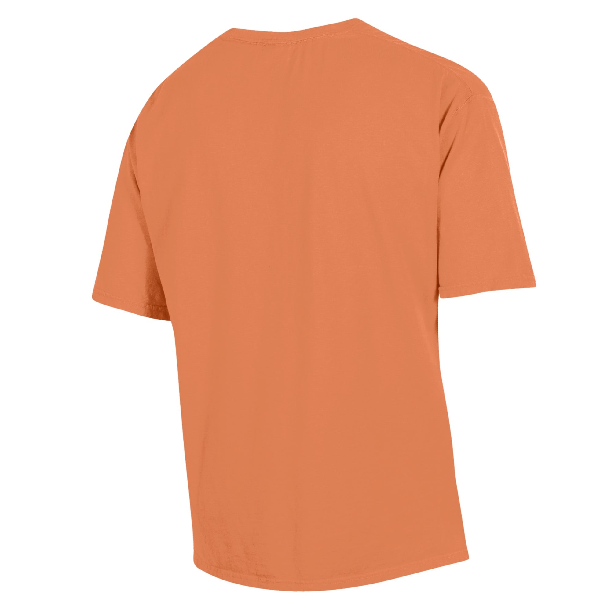 T-shirt teint en pièce ComfortWash orange pour homme, avec logo des Pioneers du Lewis & Clark College.