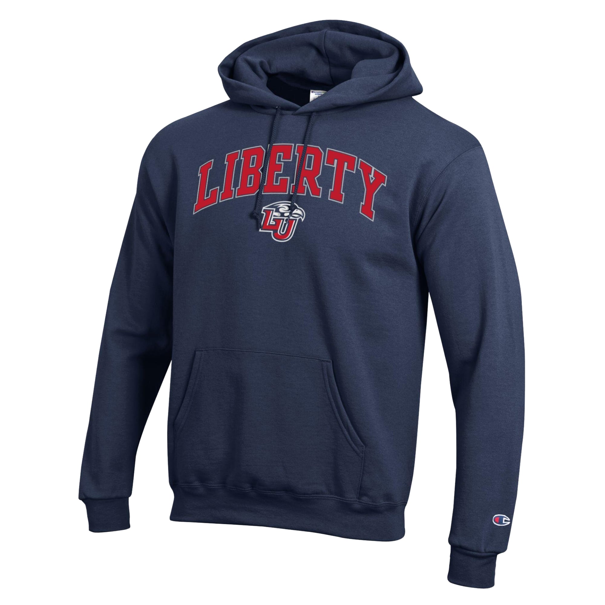 Sweat à capuche Champion rouge Liberty Flames Powerblend pour homme