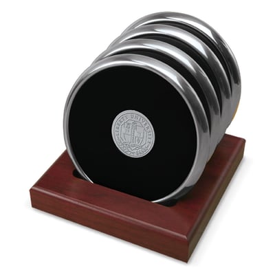 Liberty Flames 4-Piece Coaster Set - Silver