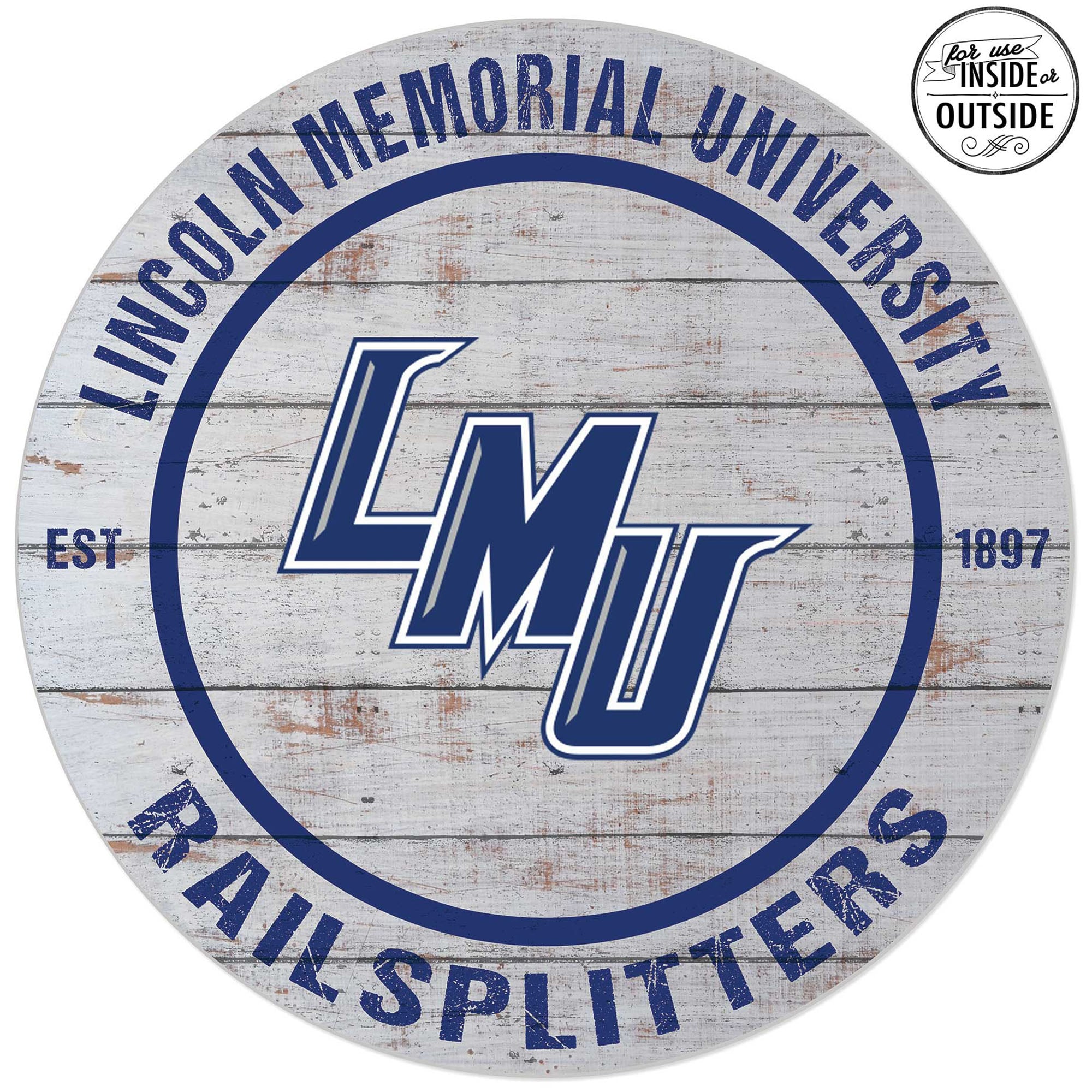 Splitter Sign Lincoln Memorial Railsplitters 20'' x 20'' Indoor/Outdoor Weathered ...