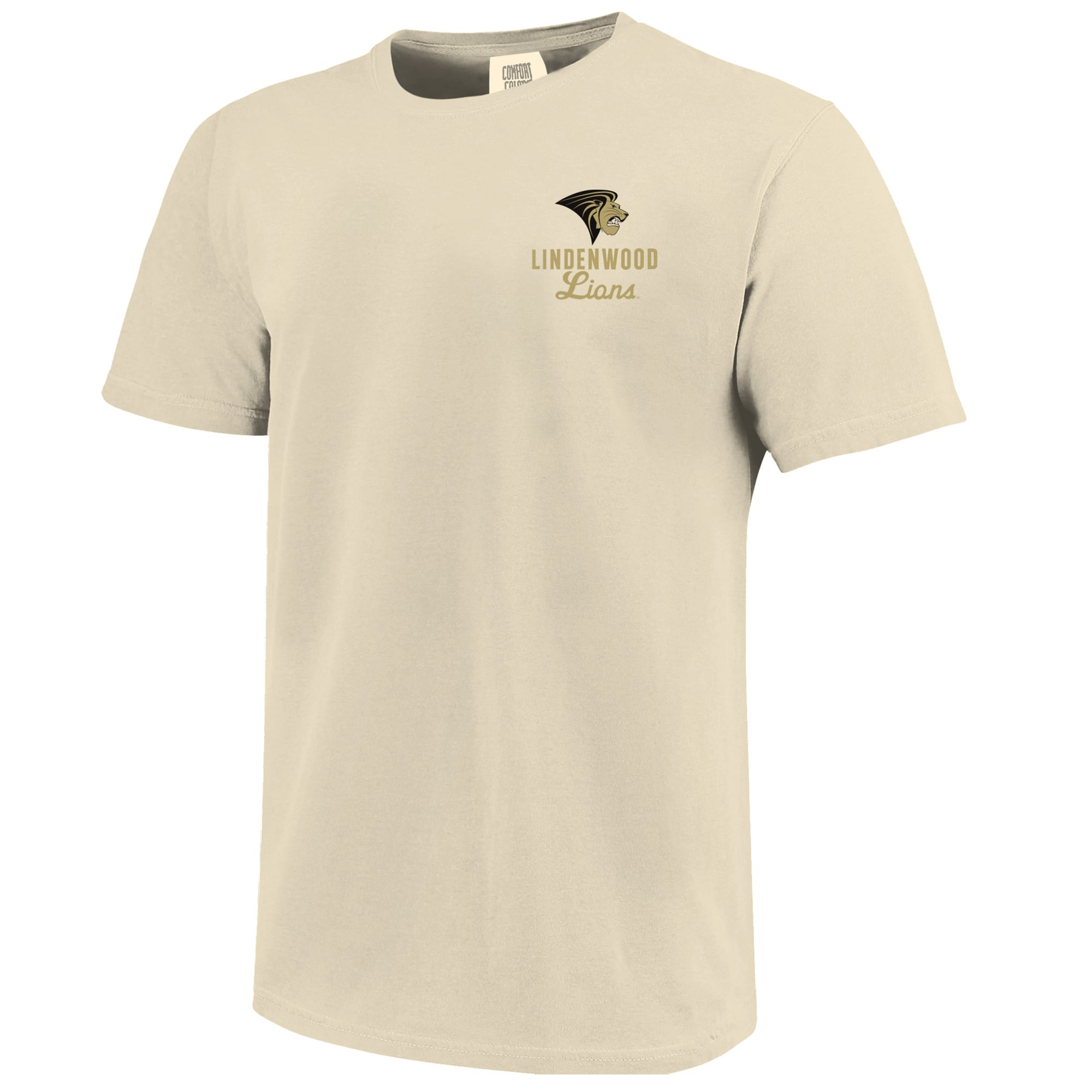 T-shirt crème pour homme avec motif mascotte des Lions de Lindenwood