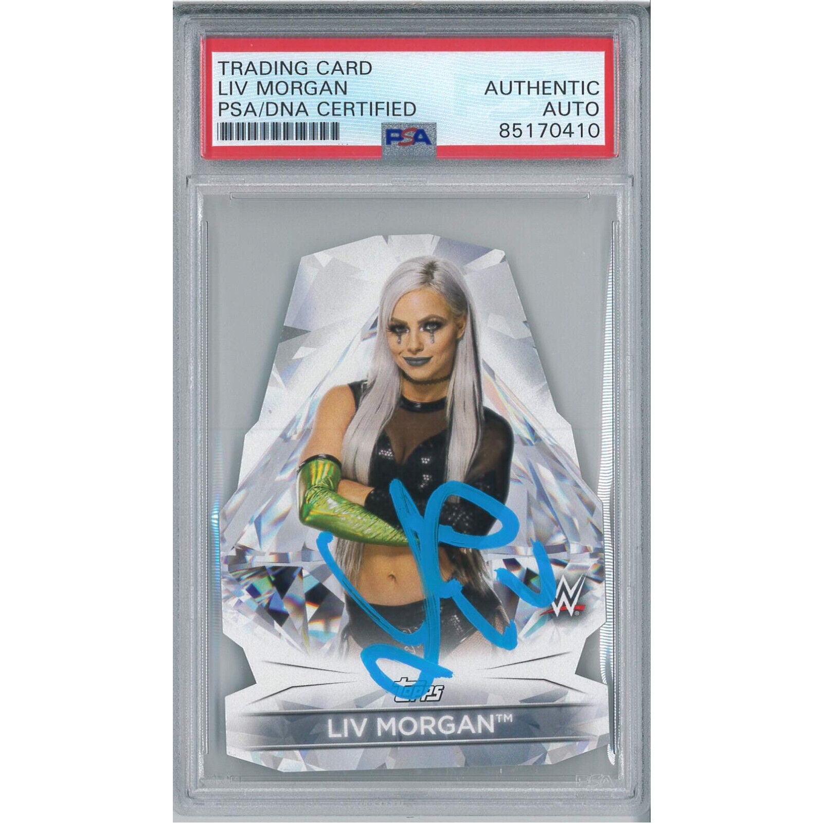 Liv Morgan Signed Autograph Slabbed 2021 WWE Topps Die Cut Card 