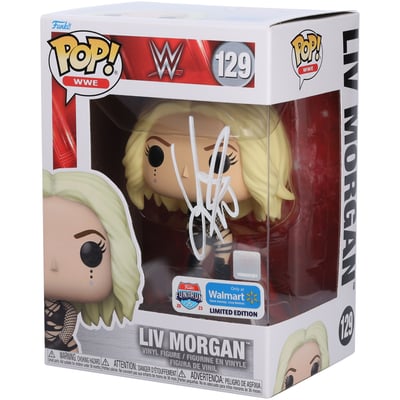 Liv Morgan WWE Autographed Fanatics Authentic #129 Fun On The Run Exclusive Funko Pop! Figurine