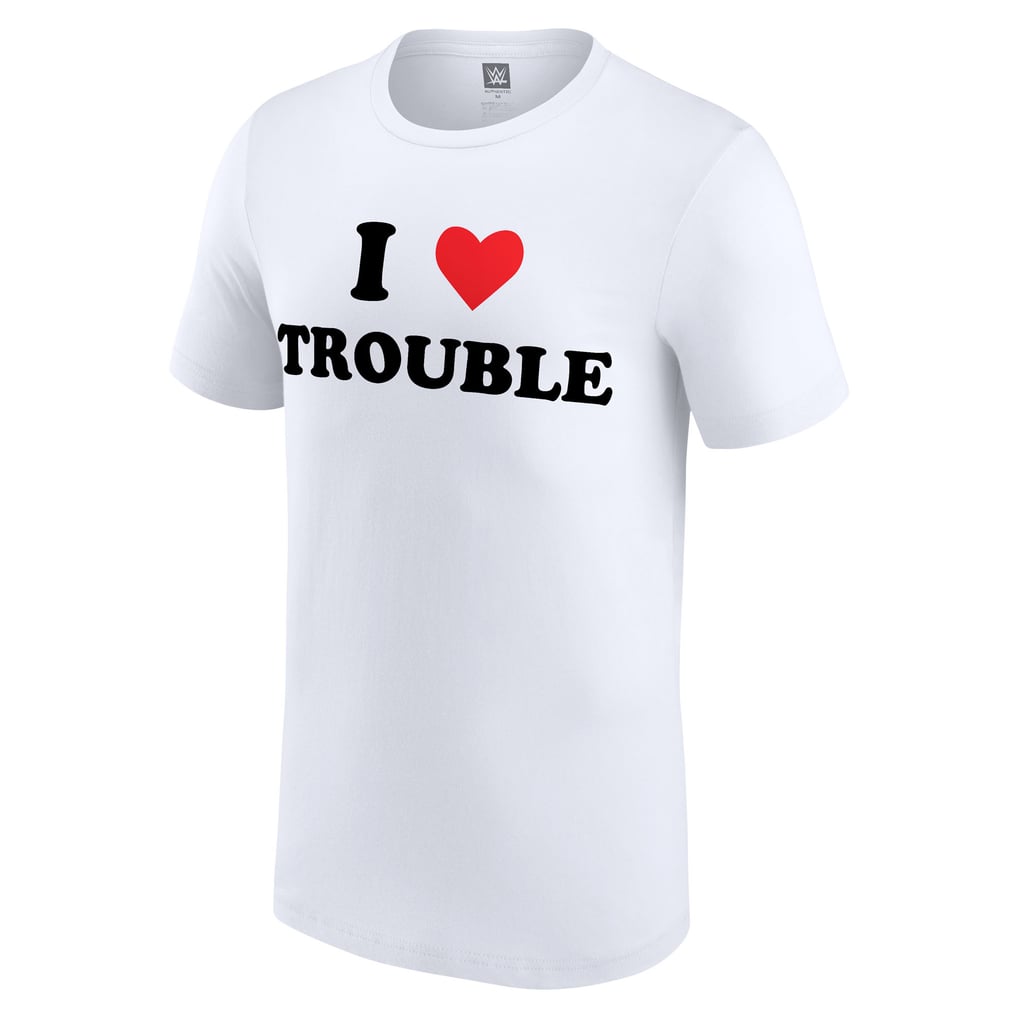 Liv Morgan I Love Trouble T-Shirt - White
