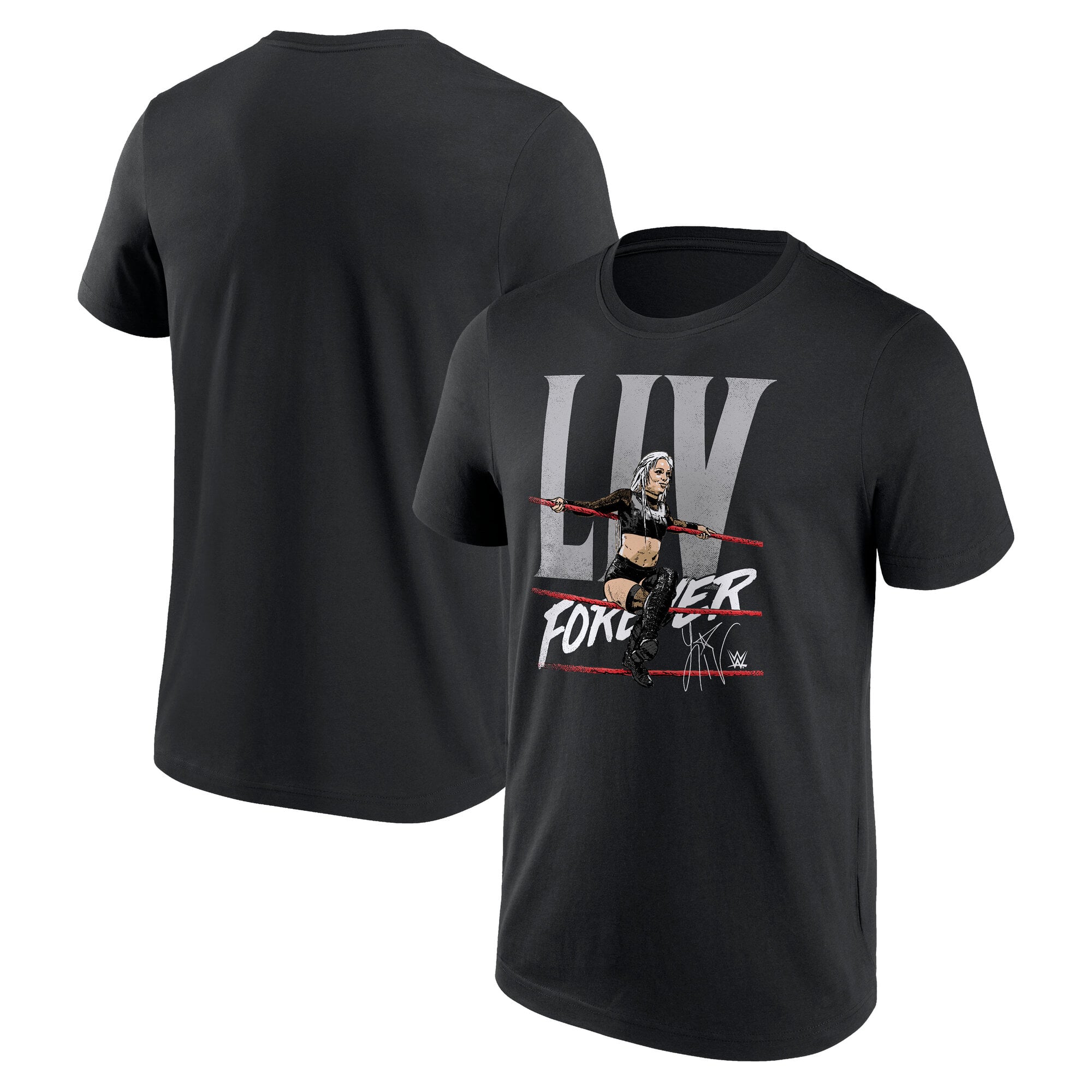 T-shirt Homme Liv Morgan 'Liv Forever' - Manches Courtes Noir - Coupe Slim Fit - Tissu Doux - 8
