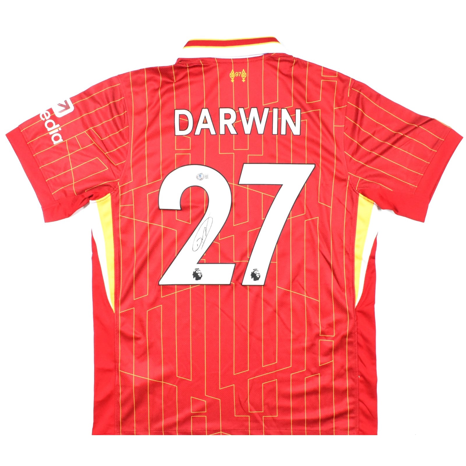 Darwin Nunez Signed Liverpool FC Home Soccer Red Jersey #27 