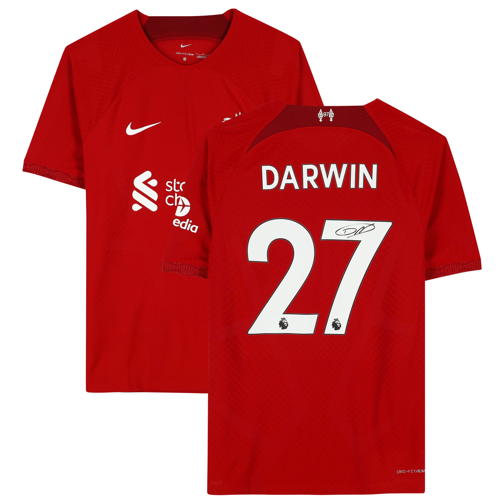Darwin Núñez Red Liverpool Autographed 2022-23 Nike Authentic Jersey