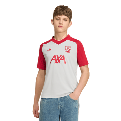 Liverpool adidas Away Pre Match Shirt - Grey - Kids