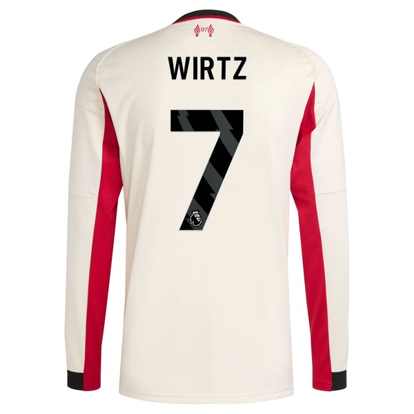 リバプール アディダス アウェイ シャツ 2025-26 - 長袖 Wirtz 7 プリント