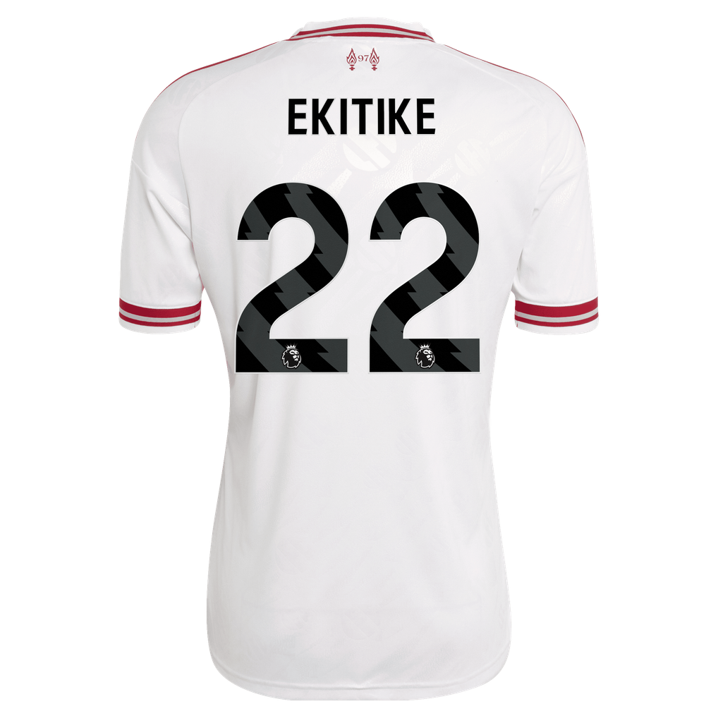 Liverpool adidas Away Shirt 2026-27 with Ekitike 22 printing